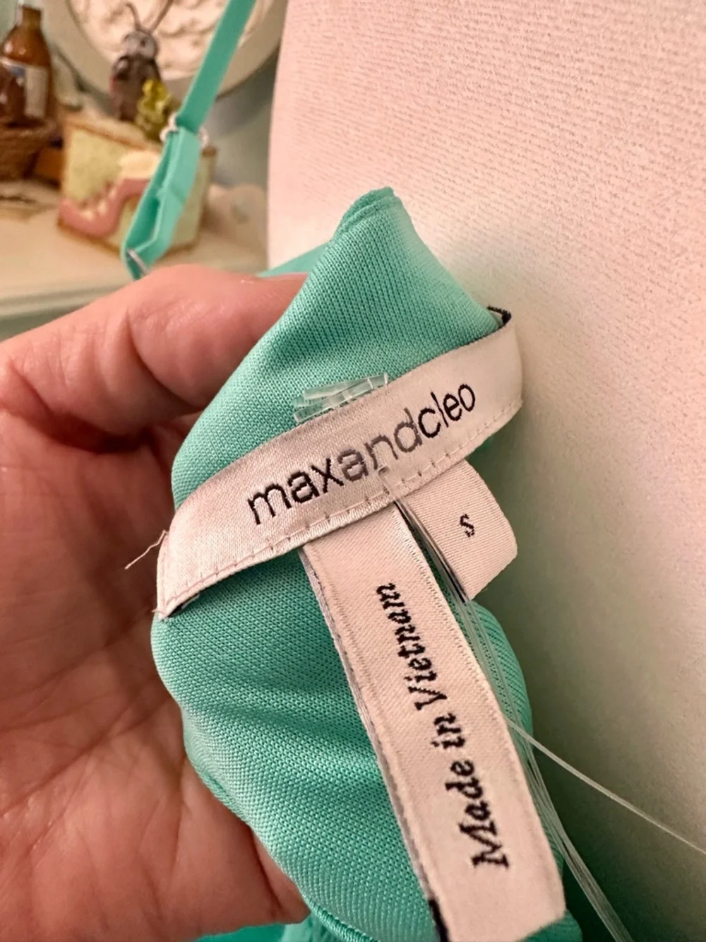 Max & Cleo Teal Ruffle Midi Dress - Picture 3 of 4